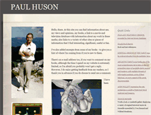 Tablet Screenshot of paulhuson.com